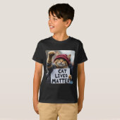 Donald Trump 2025猫生問題 Tシャツ (正面フル)