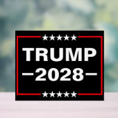 Donald Trump 2028 President アクリルサイン (ニュートラル)
