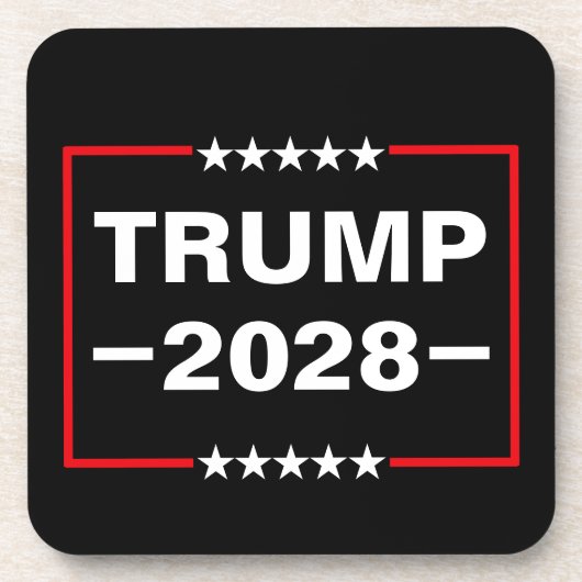 Donald Trump 2028 President コースター (正面)