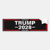Donald Trump 2028 President バンパーステッカー (正面)