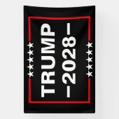 Donald Trump 2028 President 横断幕 (縦)