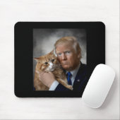 Donald Trump And Cat Funny Trump And Cat, Litical  マウスパッド (マウス)