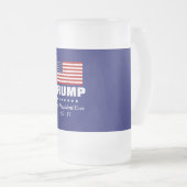 DONALD TRUMP BEST PRESIDENT EVER フロストグラスビールジョッキ (正面右)