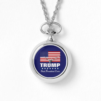 DONALD TRUMP BEST PRESIDENT EVER NECKLACE WATCH 腕時計