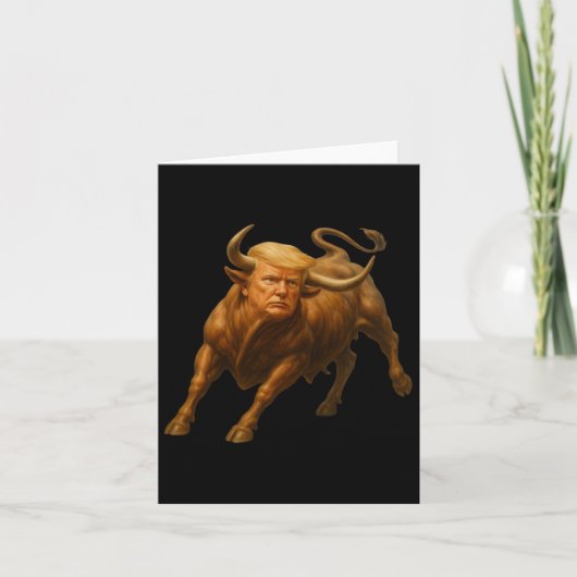 Donald Trump Bull Shirt - Wild With President Trum カード (正面)