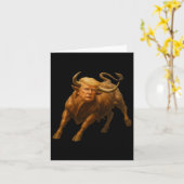 Donald Trump Bull Shirt - Wild With President Trum カード (黄色い花)