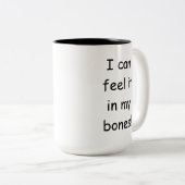 Donald Trump Can Feel it in His Bones Mug ツートーンマグカップ (正面右)