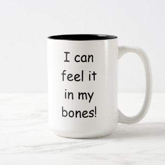 Donald Trump Can Feel it in His Bones Mug ツートーンマグカップ