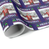 Donald Trump Christmas Funny Santa Hat ラッピングペーパー (ロールコーナー)