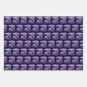 Donald Trump Christmas | I'll Be Home for Xmas ラッピングペーパーシート (正面3)