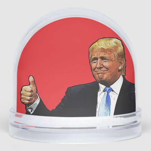 DONALD TRUMP CHRISTMAS SNOW GLOBE (正面)