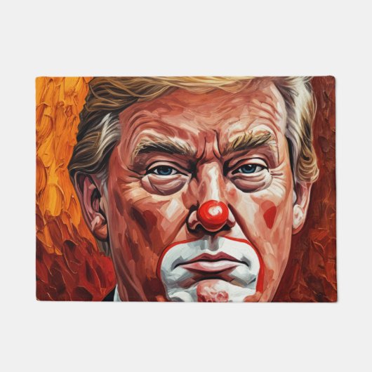 donald trump clown  ドアマット (正面)