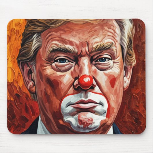 donald trump clown  マウスパッド (正面)