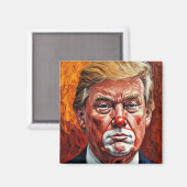 donald trump clown  マグネット (正面/裏面)