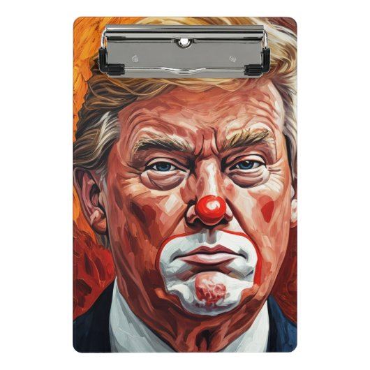 donald trump clown  ミニクリップボード (正面)