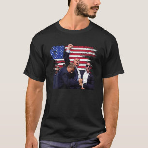 Donald Trump Fist Salute USA Butler PA Patriot MAG Tシャツ