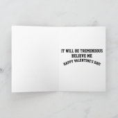 DONALD TRUMP FUNNY VALENTINE'S DAY GREETING CARD カード (内部)