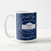 Donald Trump Inauguration Day & White House コーヒーマグカップ (左)
