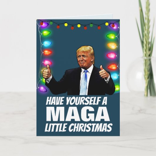 DONALD TRUMP MAGAクリスマス&新年 シーズンカード (正面)
