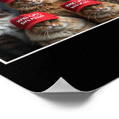 Donald Trump Make Cats Safe Again Red Hat 2024 Det ポスター (角)