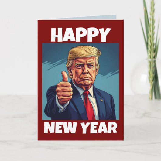 DONALD TRUMP NEW YEARS 2026 GREETING CARD シーズンカード (正面)