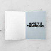 DONALD TRUMP NEW YEARS 2026 GREETING CARD シーズンカード (内部)