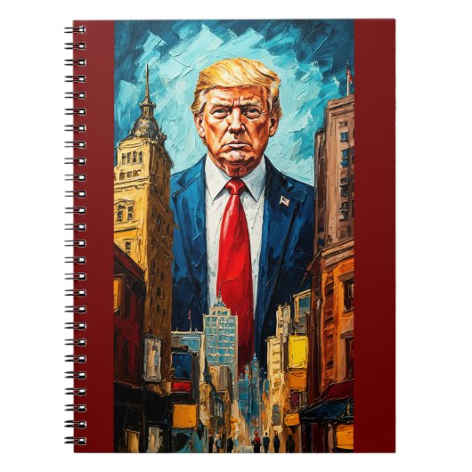 donald trump paint  ノートブック (正面)