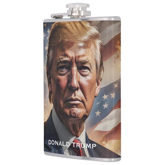 Donald Trump Presdent Portrait フラスク (左)