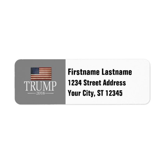 Donald Trump - President 2016 ラベル (正面)