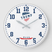 Donald Trump president make America great again ラージ壁時計 (正面)
