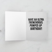 DONALD TRUMP PUMPOED UP BIRTHDAY GREETING CARD サンキューカード (内部)