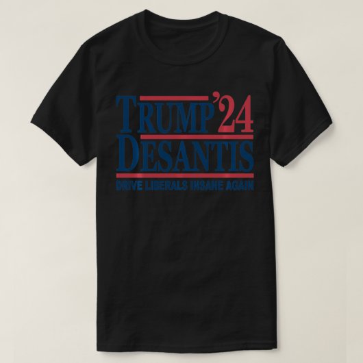 Donald Trump Ron DeSantis 2024  Tシャツ (デザイン正面)