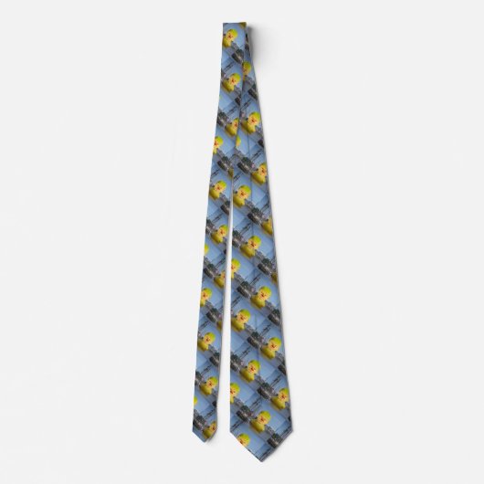 Donald Trump Rubber Yellow Duck Necktie ネクタイ (裏面)