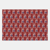 Donald Trump Santa Claus | Trump Santa Gift ラッピングペーパーシート (正面2)