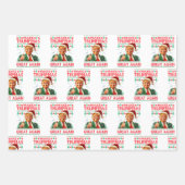 Donald Trump Santa hat Make Christmas Great Again ラッピングペーパーシート (正面)