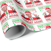 Donald Trump Santa Hat Make Christmas Great Again ラッピングペーパー (ロールコーナー)