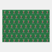 Donald Trump Santa | I'll Be Home for Christmas ラッピングペーパーシート (正面3)