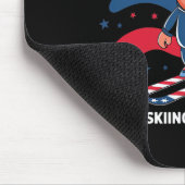 Donald Trump Skiing America - Make Skiing Great Ag マウスパッド (コーナー)