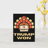 Donald Trump Thanksgiving Shirt I'm Thanks Donal カード (黄色い花)