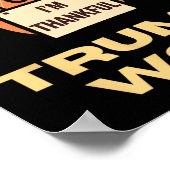Donald Trump Thanksgiving Shirt I'm Thanks Donal ポスター (角)