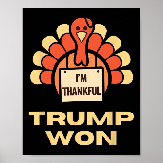 Donald Trump Thanksgiving Shirt I'm Thanks Donal ポスター (正面)