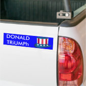 Donald Trump、Trimp Unker Sam Hat USA Stecker バンパーステッカー (トラック上)