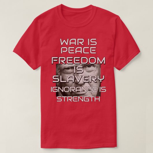 Donald Trump War is Peace Tシャツ (デザイン正面)