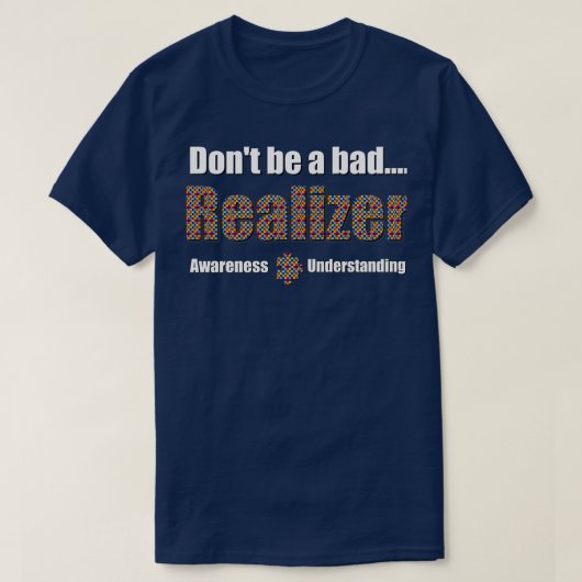 Donamp39tは悪いREALIZERである Tシャツ (デザイン正面)