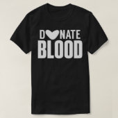 Donate blood Plasma Donor Donation Transfusion Tシャツ (デザイン正面)