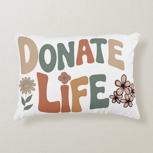 Donate Life アクセントクッション (正面)