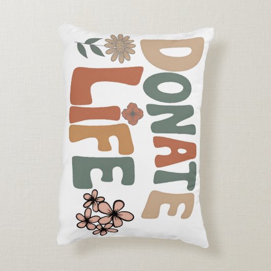 Donate Life アクセントクッション (裏面(縦))