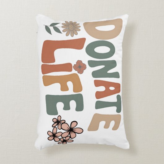 Donate Life アクセントクッション (正面(垂直))
