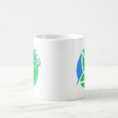 Donate Life an Organ Donor Awareness Butterfly コーヒーマグカップ (中央)