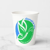 Donate Life an Organ Donor Awareness Butterfly 紙コップ (裏面)